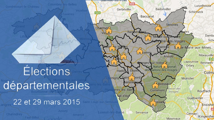 Résultats du 1er tour des élections départementales dans les Vosges