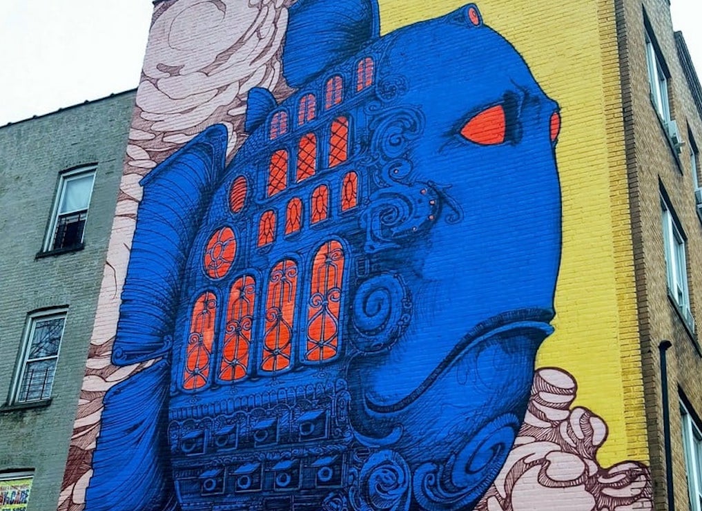 Dès le 30 avril, l'oeuvre de Nubian sera visible sur Le Mur, Rue Saint-Michel à Épinal.