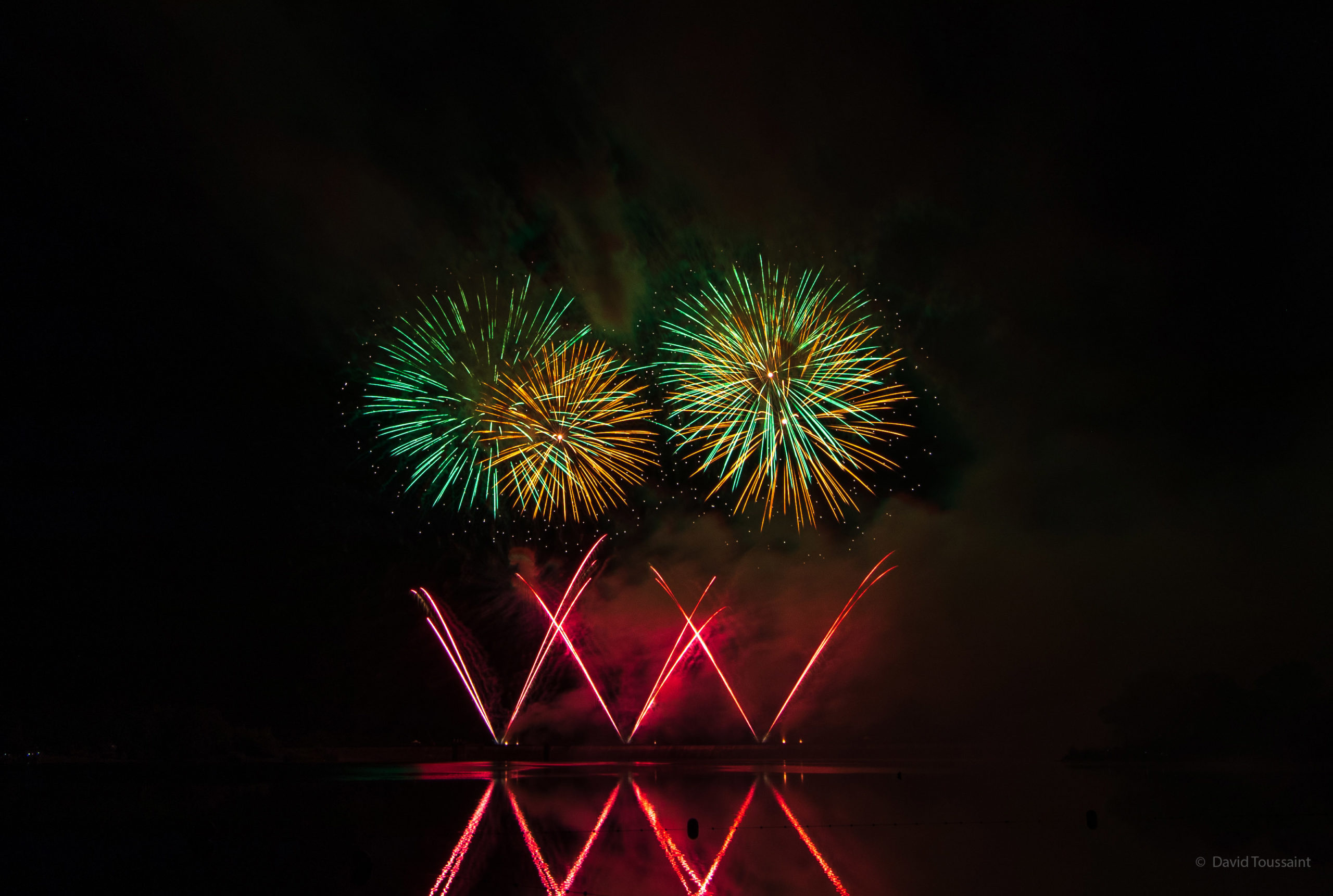 Feu d'artifice de Bouzey 2021.