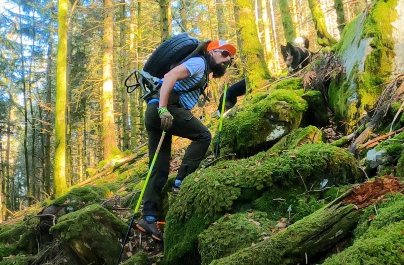 Pour Hohneck 4808, Steph Brigniart s'est préparé en gravissant plusieurs kilomètres avec des pneus dans le dos.
