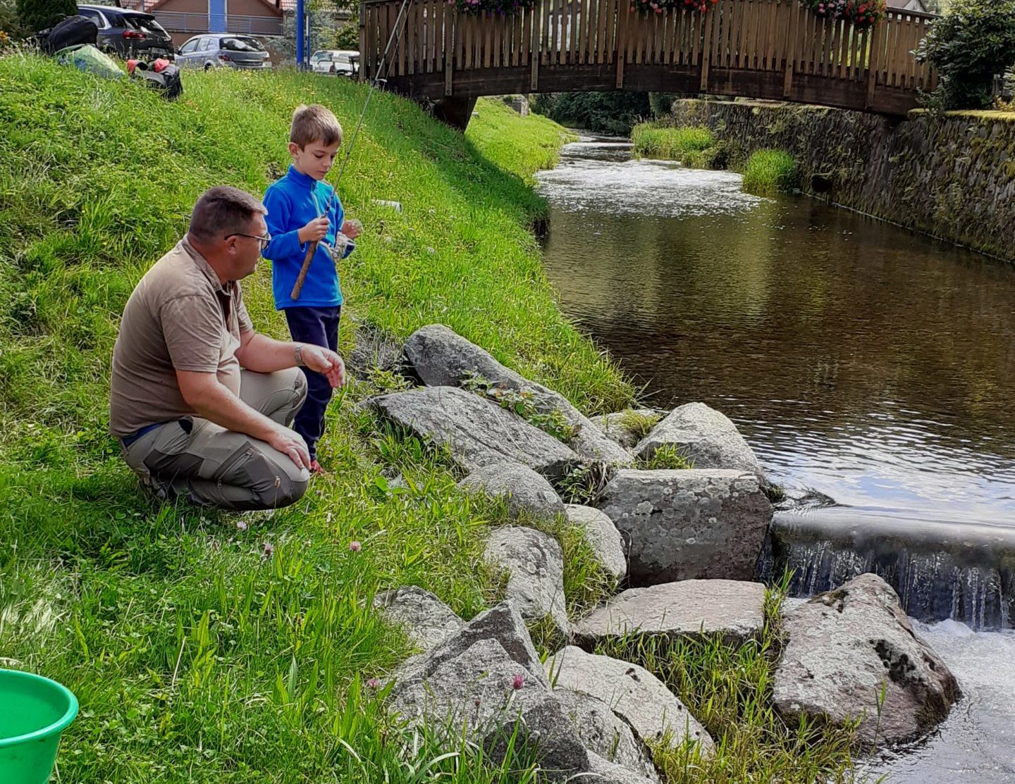 Découverte de la pêche à Bussang lors de la dernière Fête de l'écotourisme.