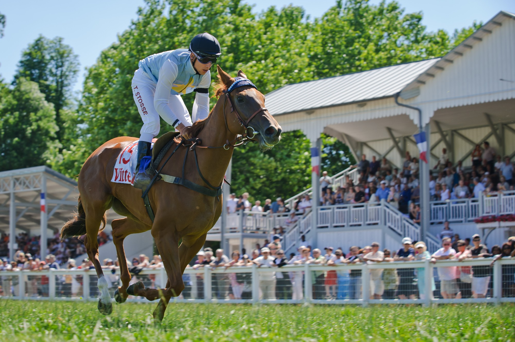 C'est la reprise des courses hippiques, au champ de course de Vittel.