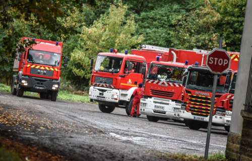 Exercice d'intervention sur le site de stockage Antargaz de Golbey