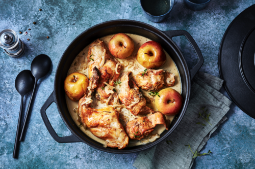 Recipe: Rabbit stewed with apples and cider