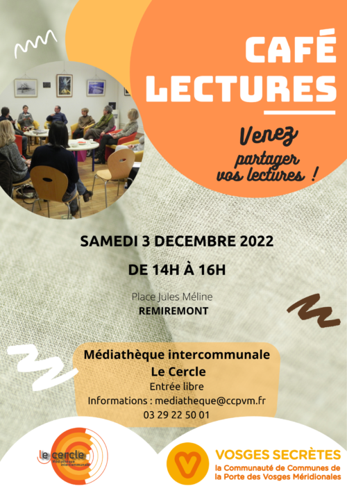 Remiremont : Café lectures, samedi 3 décembre
