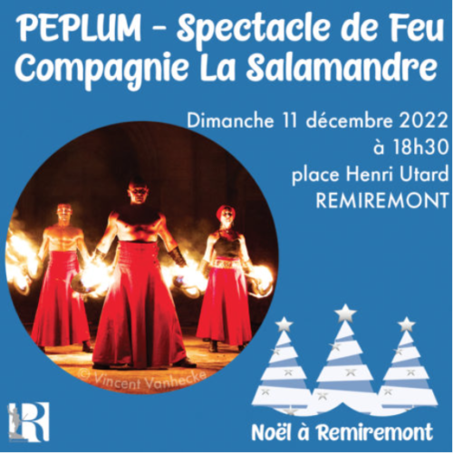À Remiremont, un spectacle de feu offert par la compagnie La Salamandre