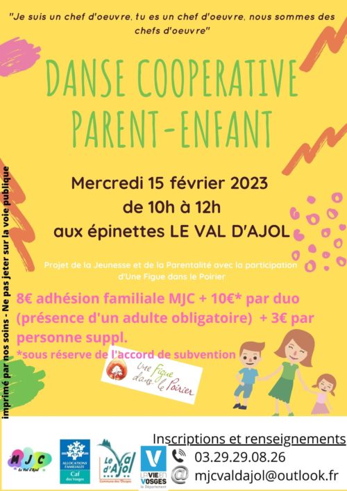 Danse coopérative parent/enfant