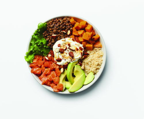 Recette : Poke Bowl au saumon et aux lentilles