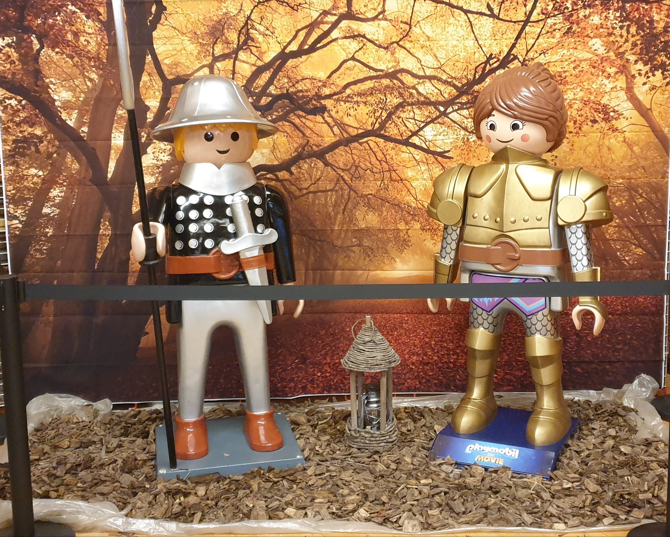 Différents dioramas de Playmobil à découvrir à l'expo de Bulgnéville.