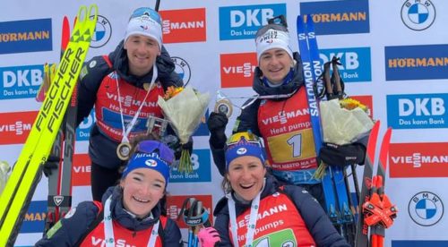 Coupe du monde de biathlon : Le bassurois Fabien Claude en or au relais mixte de Nove Mesto