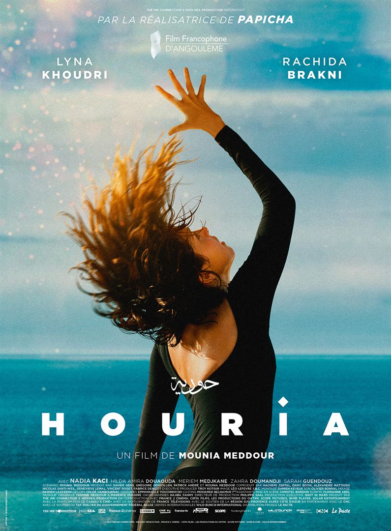 Affiche du film Houria, sortie dans les salles de 15 mars 2023.