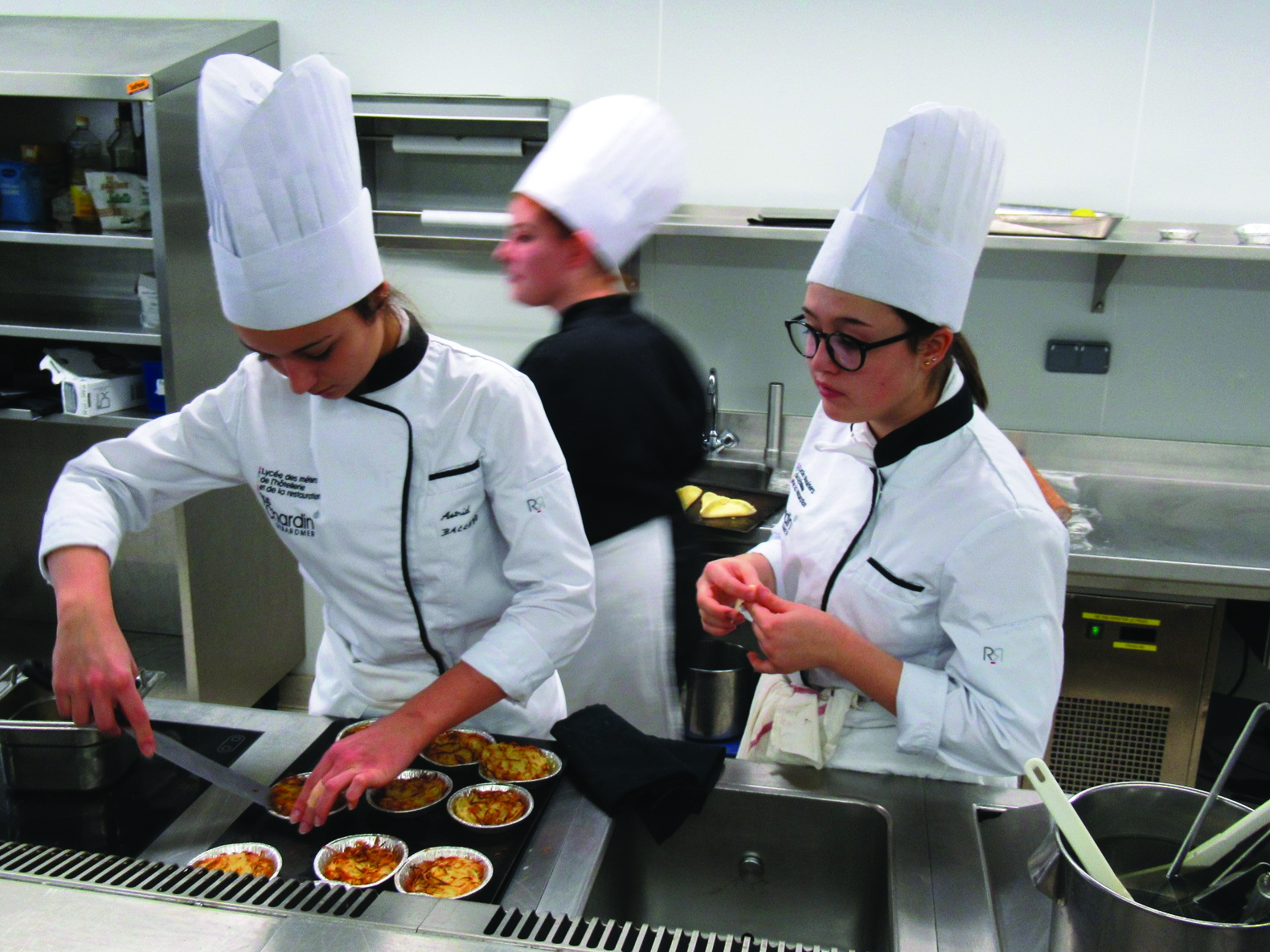 Formation en cuisine au Lycée JBS Chardin de Gérardmer.