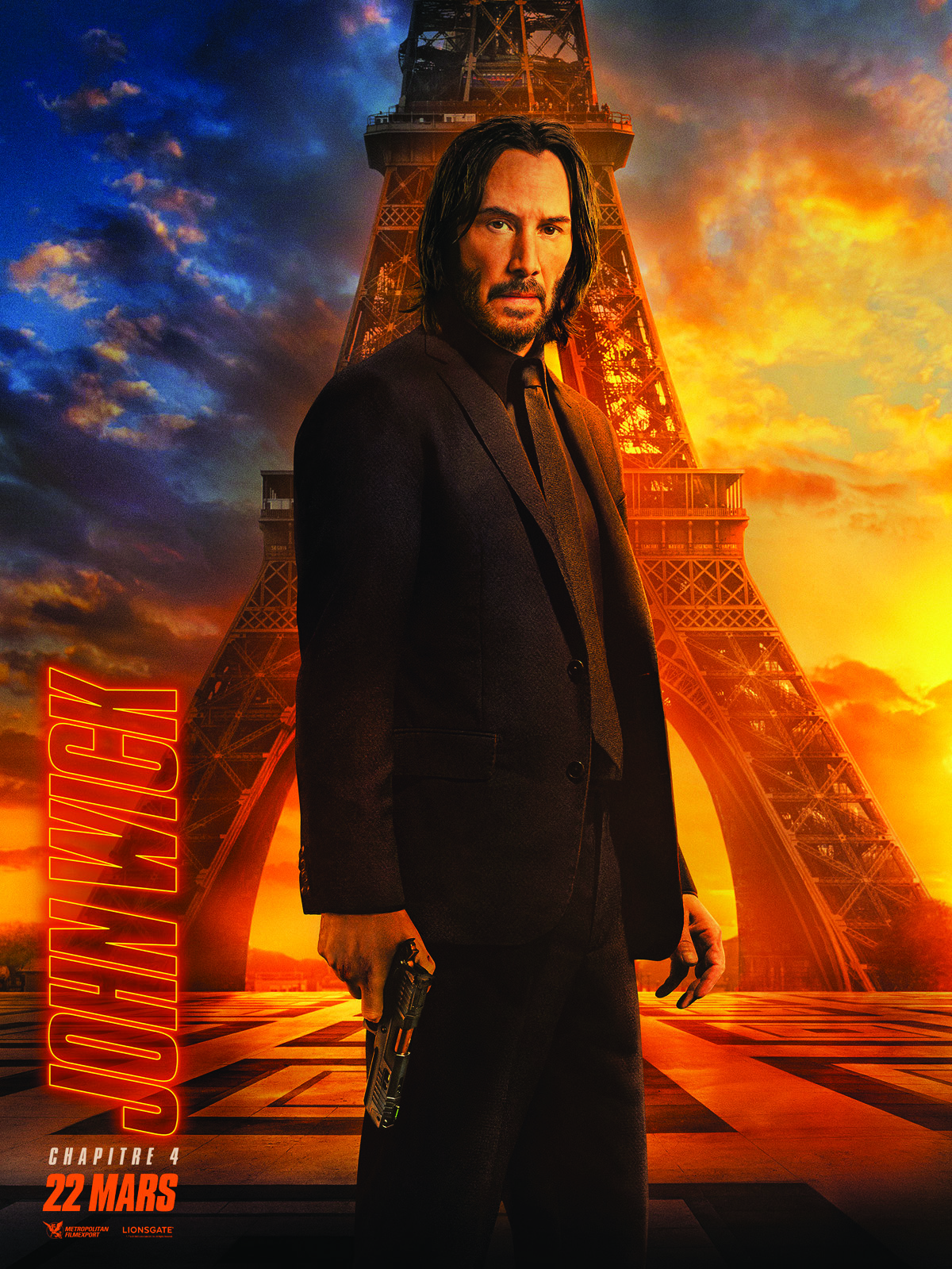 Affiche du film John Wick 4.