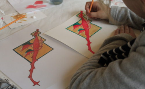 Un atelier pour découvrir l'enluminure à Domrémy-la-Pucelle