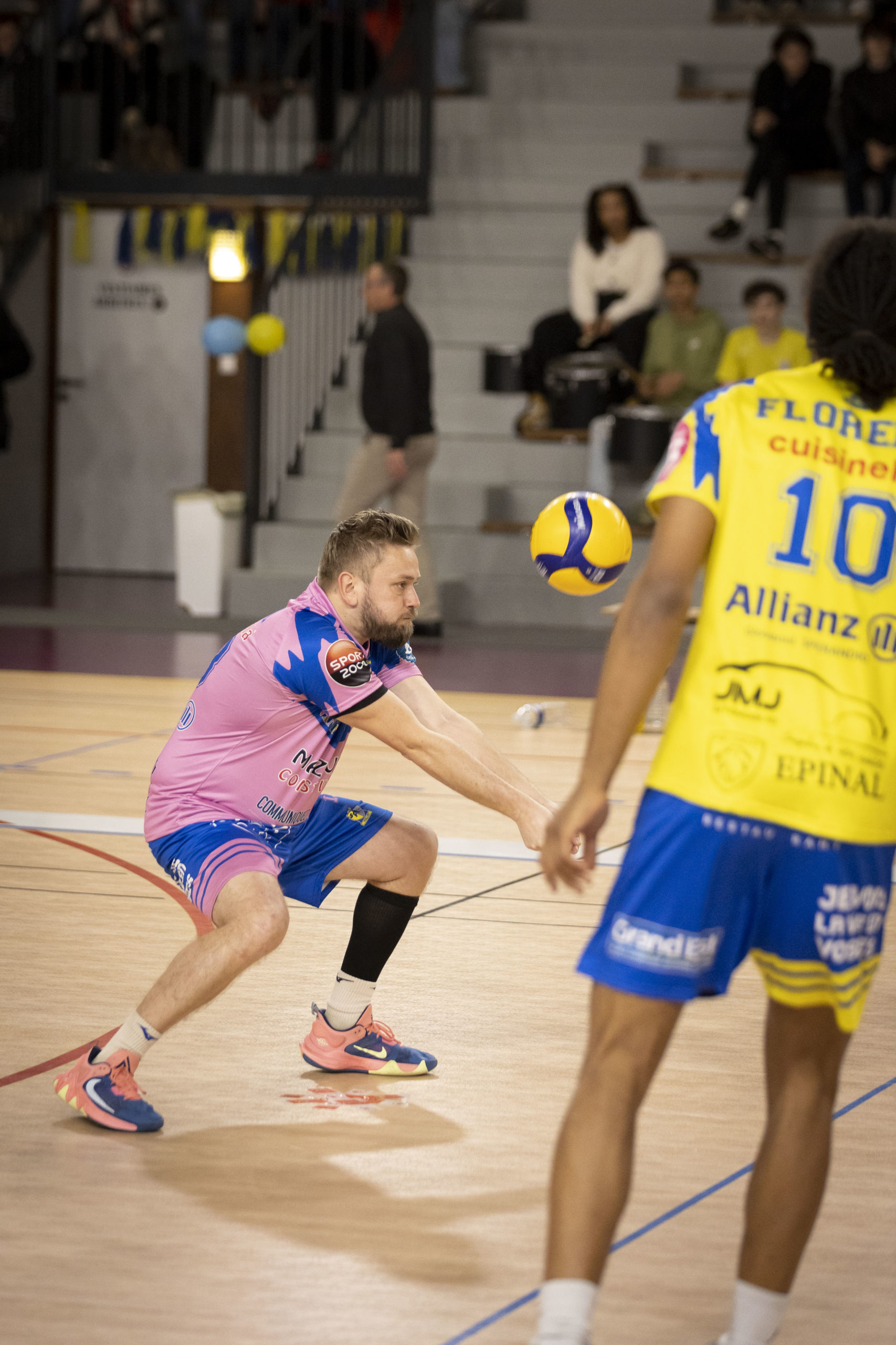 François Mérel, volleyeur néo-retraité, coach du SAS Volley Épinal et de l'équipe de France masculine militaire.