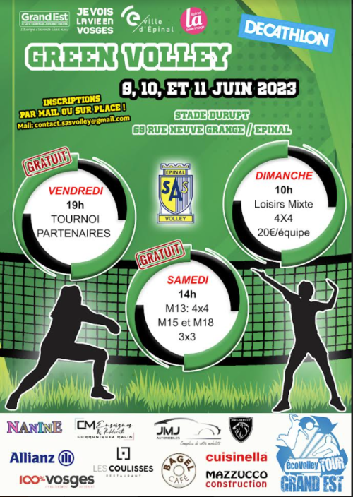 Tournoi Green volley – SAS Volley
