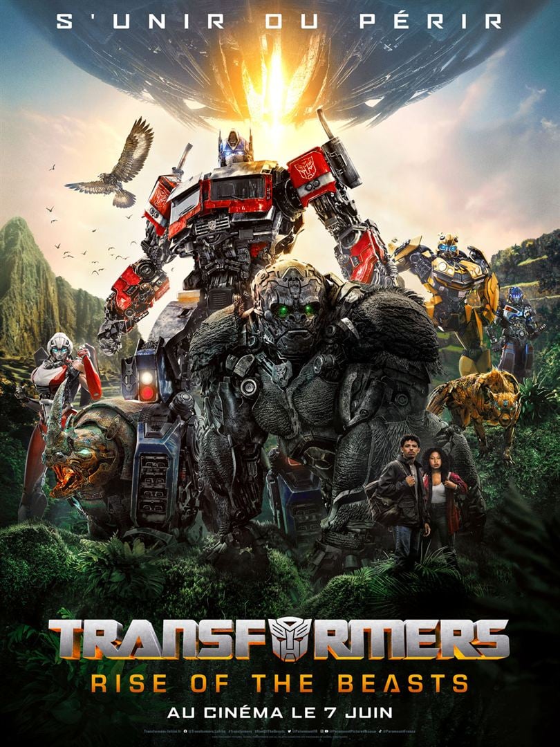Affiche du film Transformers : Rise of the Beasts.