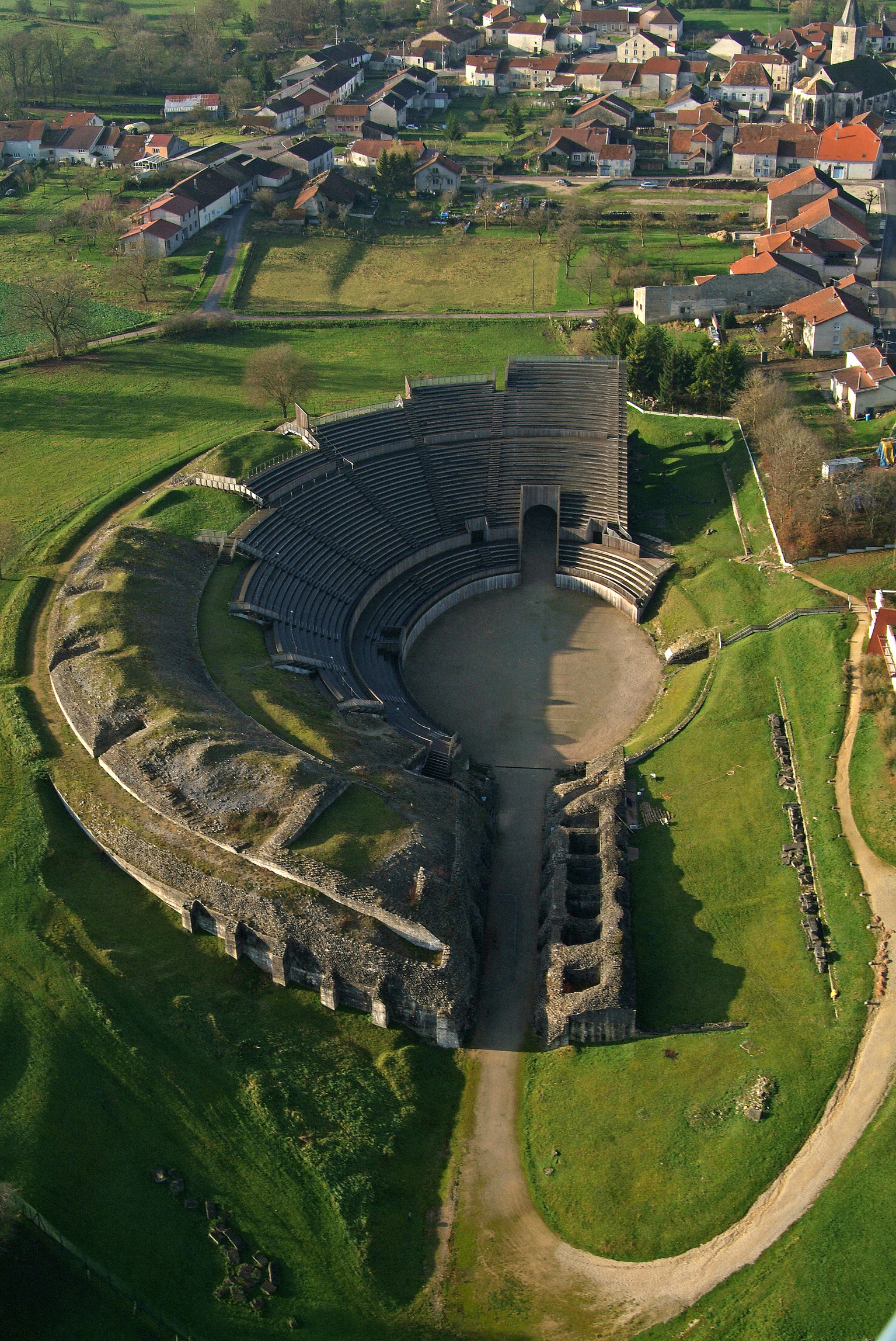 L'Amphithéâtre de Grand vue d'avion.