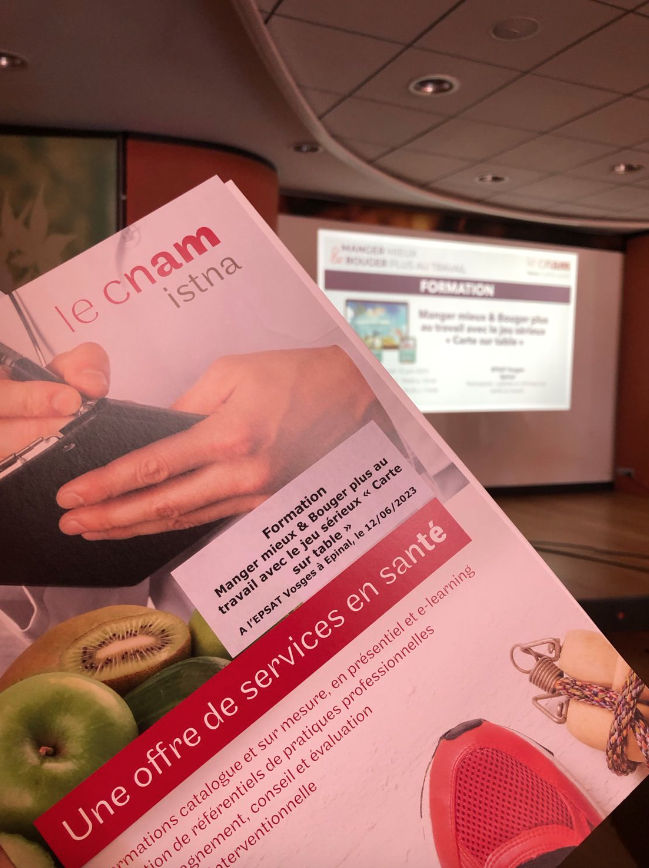 La formation proposée par l'Epsat Vosges et le Cnam pour sensibiliser sur l'importance de bien manger et de bouger au travail.