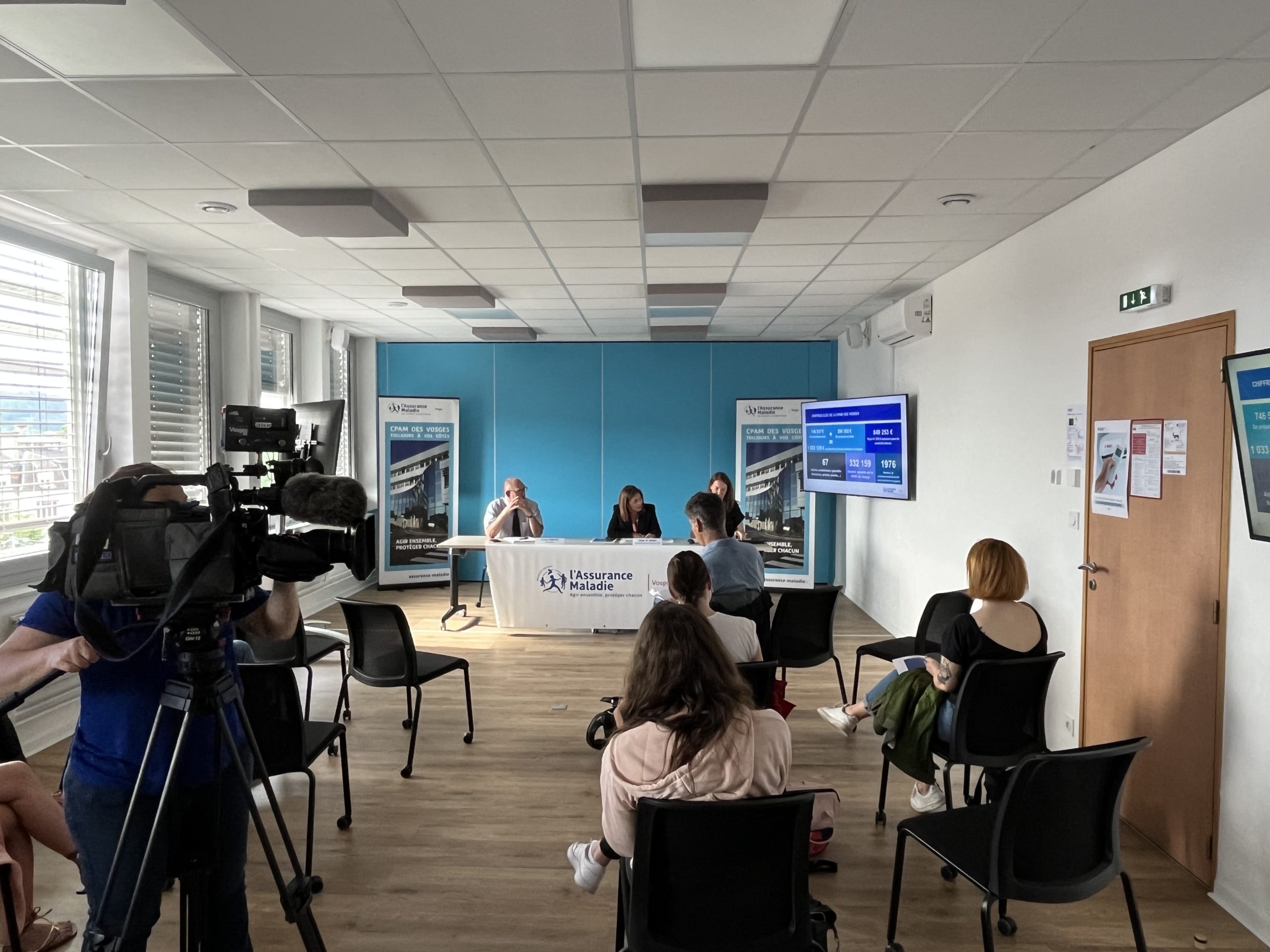 Conférence de presse de présentation du bilan de lutte contre la fraude à la CPAM des Vosges.