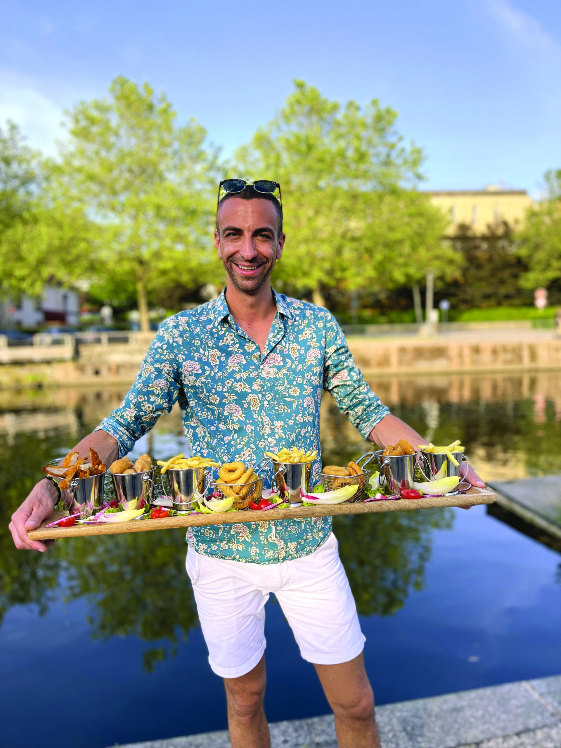 Anthony, directeur du restaurant Émile Bonheur, au Port d'Épinal.