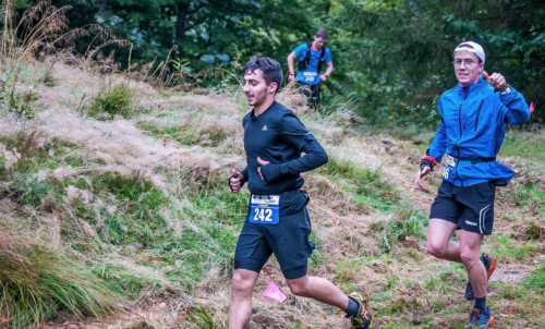 Un coureur participant au trail de 2018, à Saulxures-sur-Moselotte