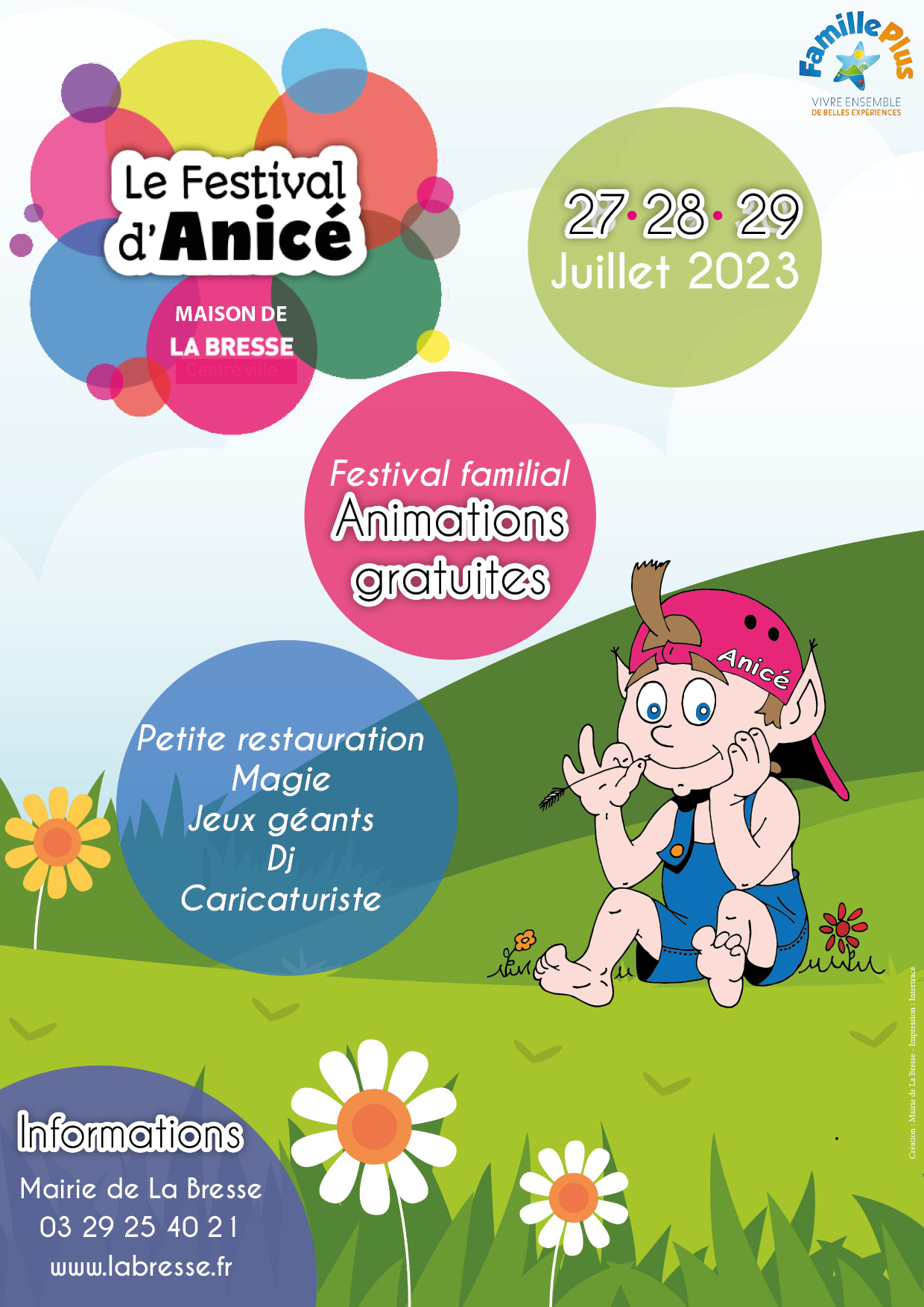 Affiche Festival d'Anicé de La Bresse 2023.