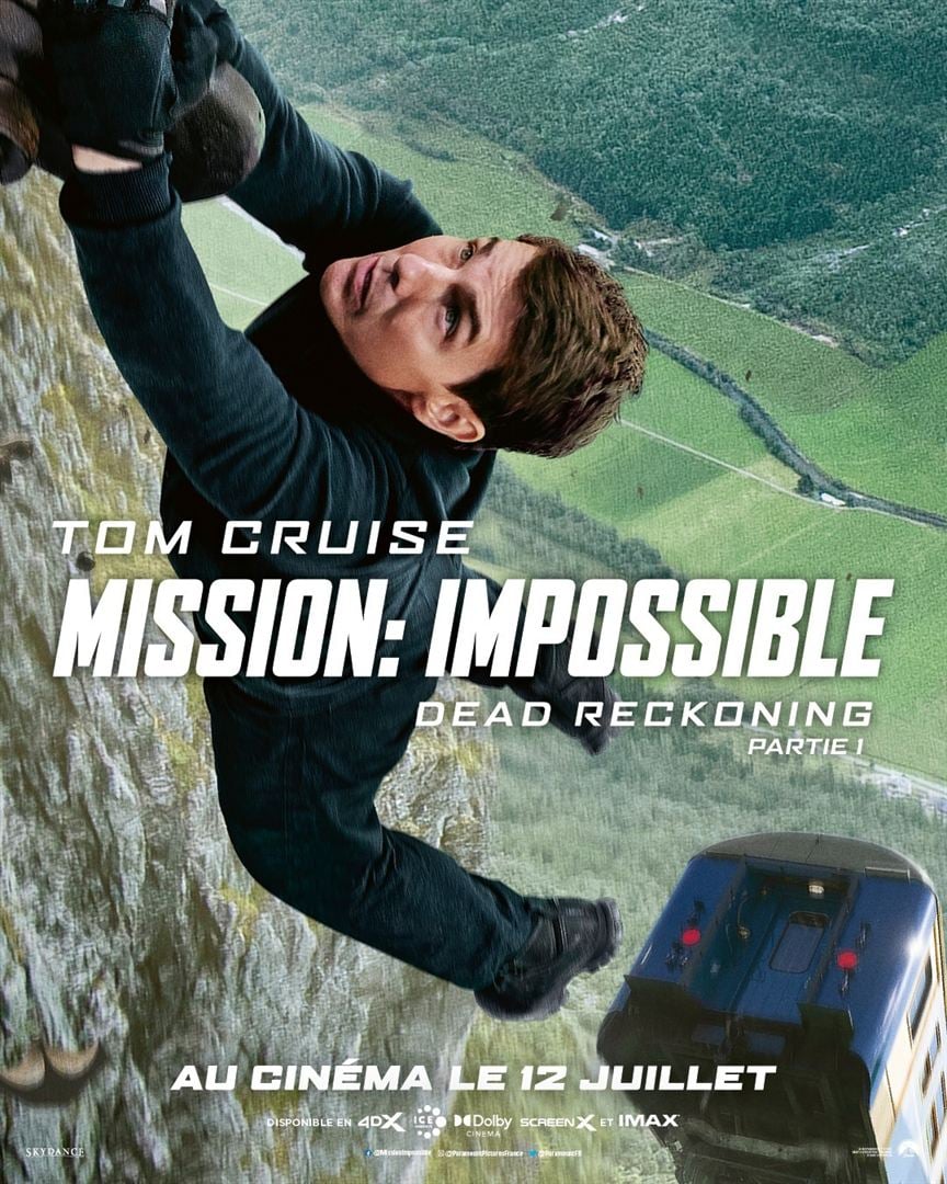 Affiche du film Mission : Impossible - Dead reckoning (partie 1).