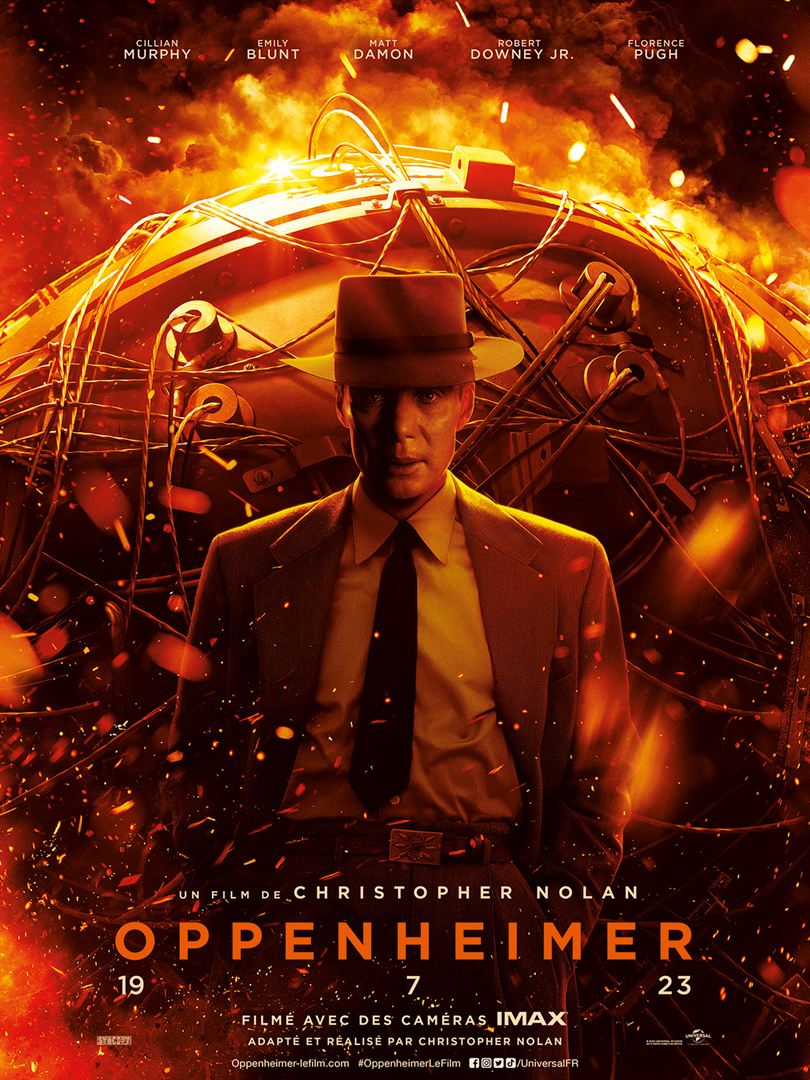 Affiche du film Oppenheimer.