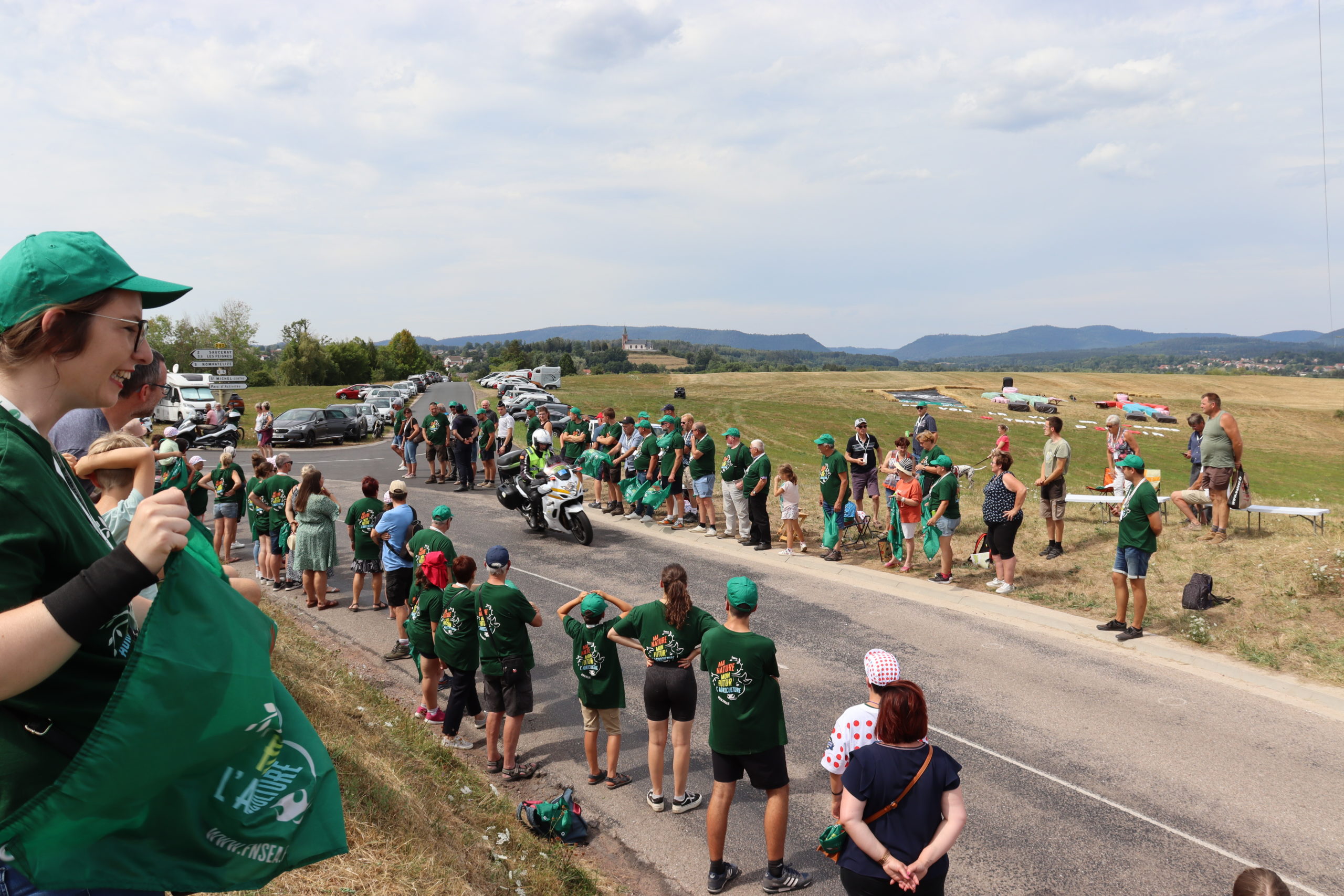 La fan zone de la FDSEA lors du Tour de France 2022.