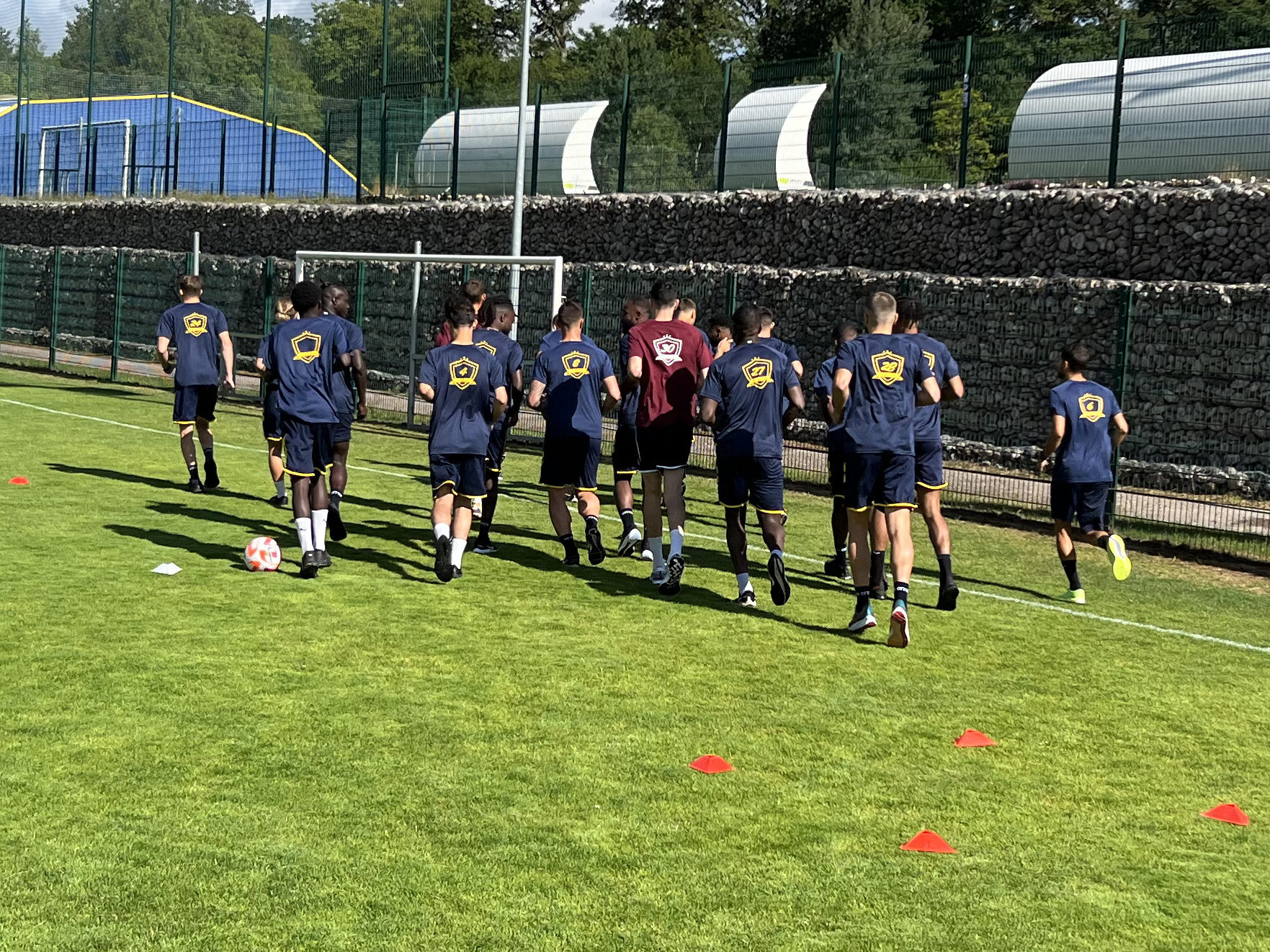Reprise de l'entraînement du SAS Football Épinal.