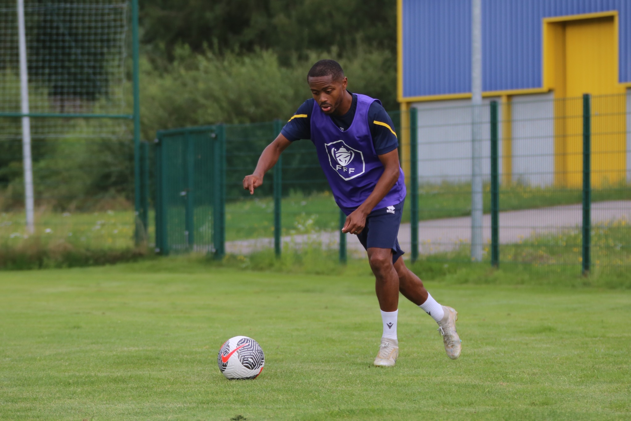 Ali Mmadi à l'entraînement avec le SAS Épinal.