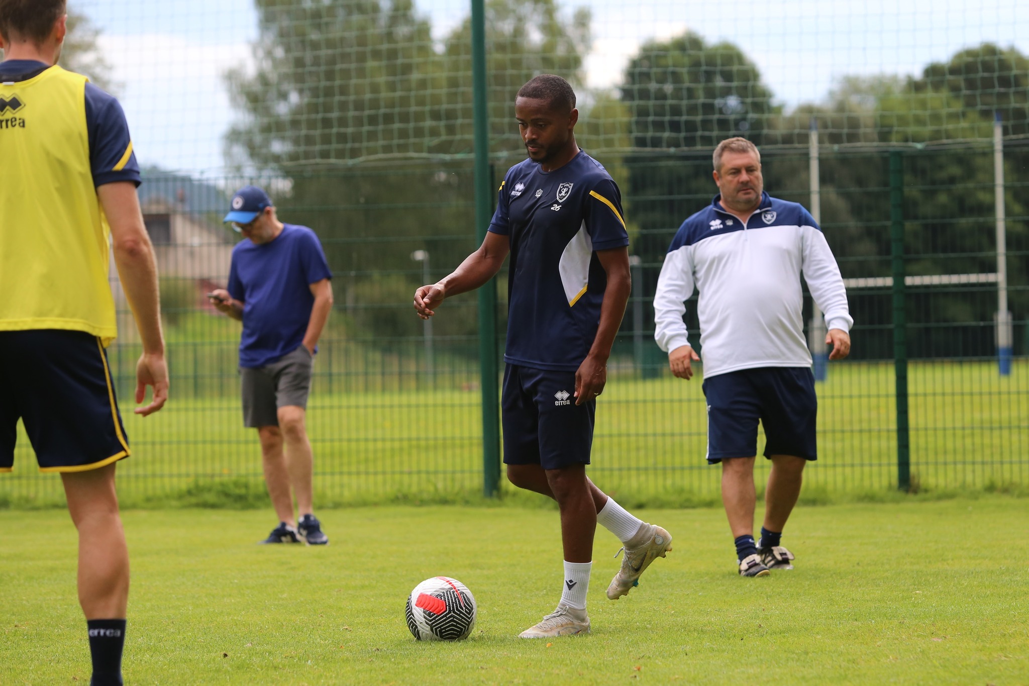 Ali Mmadi à l'entraînement avec le SAS Épinal.