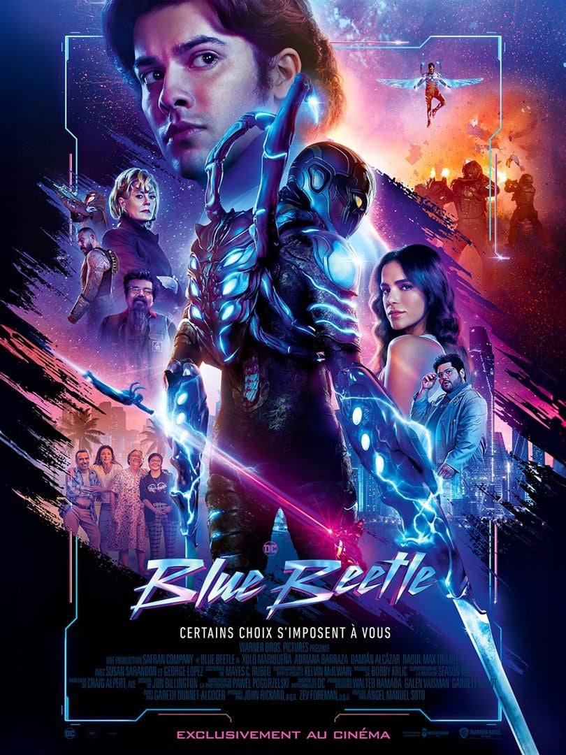 Affiche du film Blue Beetle.