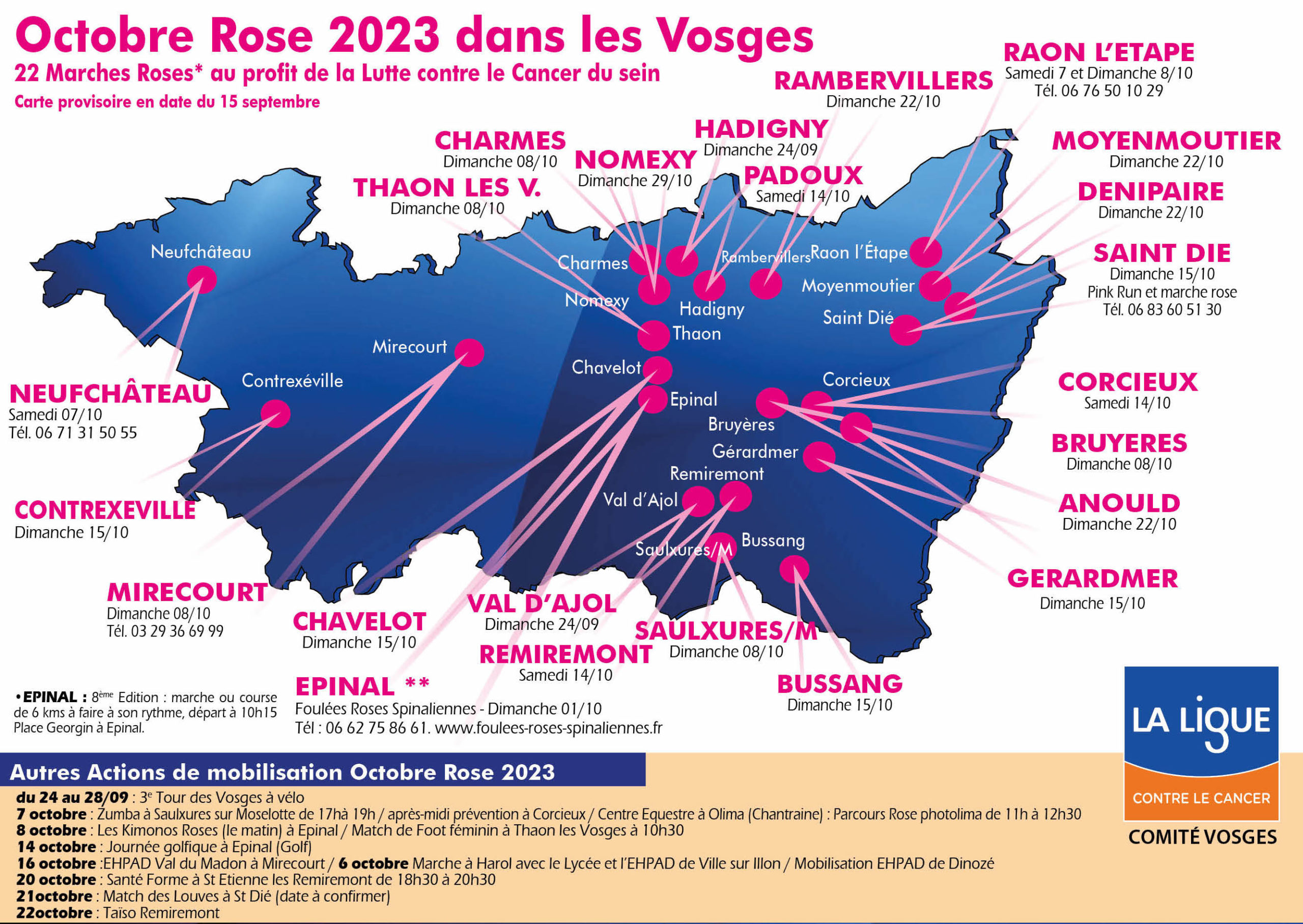Octobre rose dans les Vosges