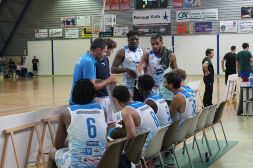 La réaction de Stéphane Duvoid, coach de l'EB Mirecourt après la victoire face à Ozoir (79-75)