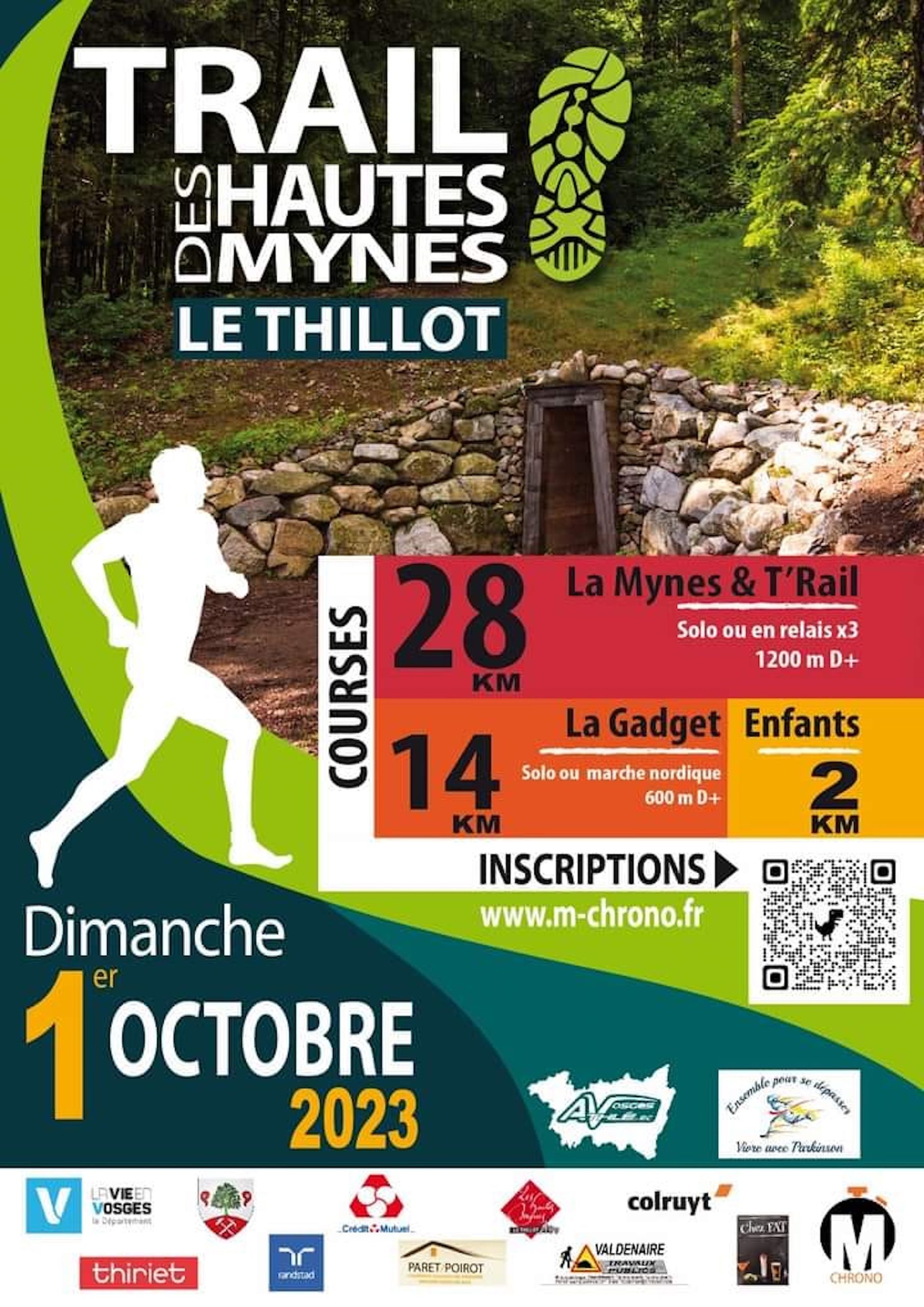 Affiche du Trail des Hautes Mynes 2023.
