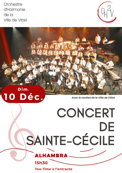 Concert de Sainte-Cécile par l’Orchestre d’Harmonie de la Ville de Vittel