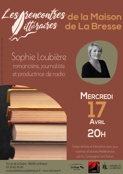 Rencontre littéraire avec Sophie Loubière // Maison de La Bresse