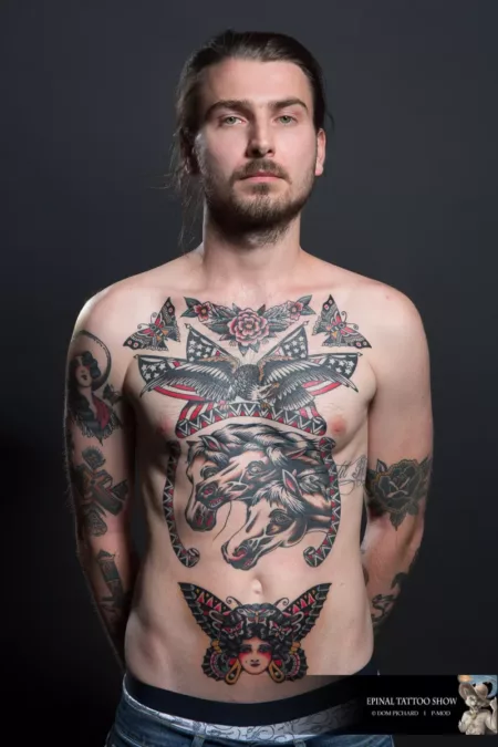 Adrien inked by Vince Pages - Nuit Noire, Genève  I  Epinal Tat