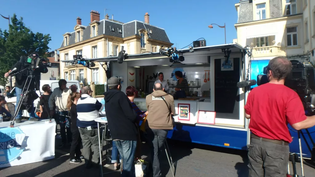 Tournage de l'émission Ça roule en cuisine