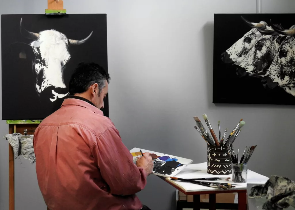 Maison de La Bresse : En immersion dans l'atelier de l'artiste peintre Olivier Claudon
