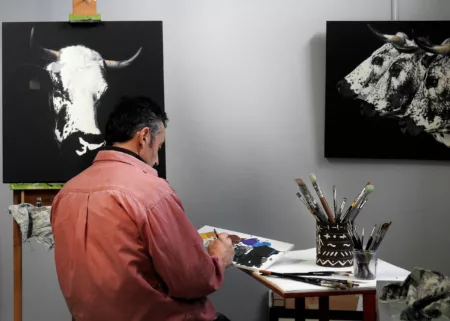 Maison de La Bresse : En immersion dans l'atelier de l'artiste peintre Olivier Claudon