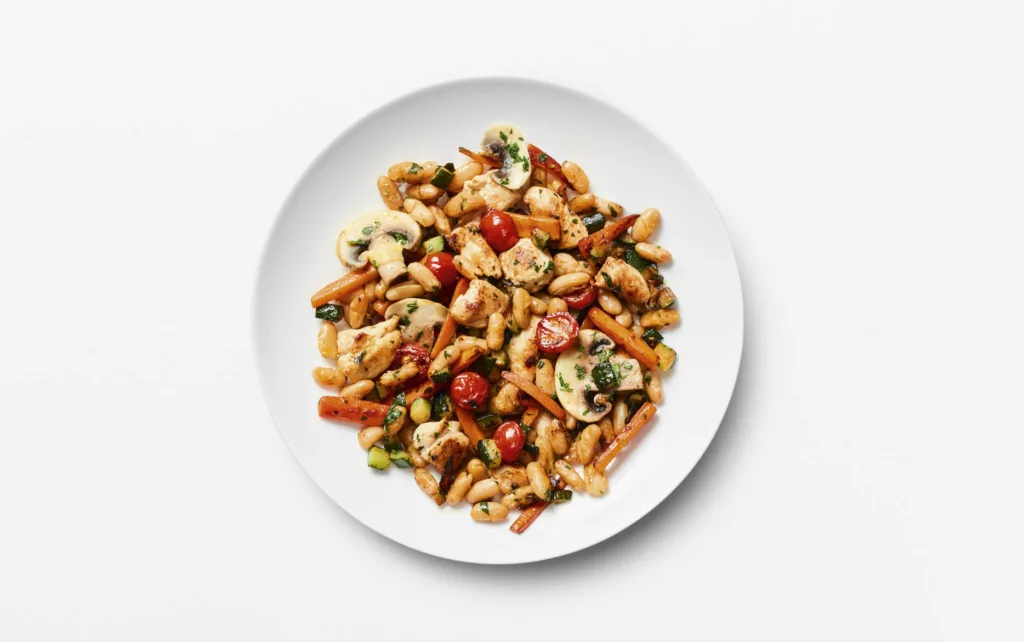 Recette : Wok de haricots blancs au poulet