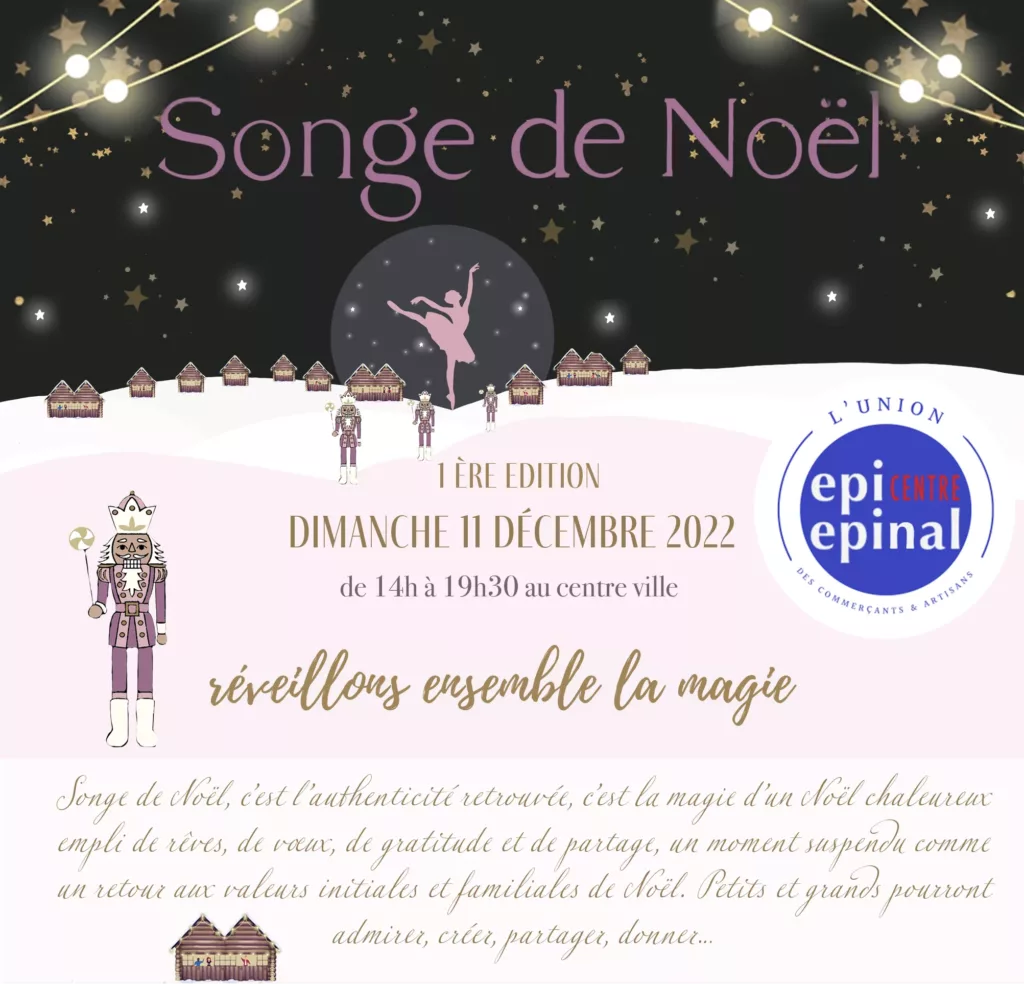 À Épinal les festivités continuent ce dimanche avec la première édition de Songe de Noël