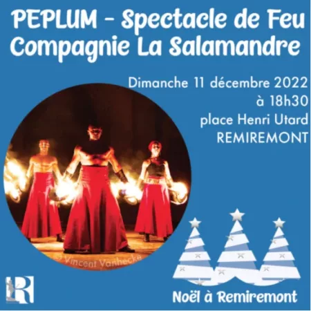 À Remiremont, un spectacle de feu offert par la compagnie La Salamandre