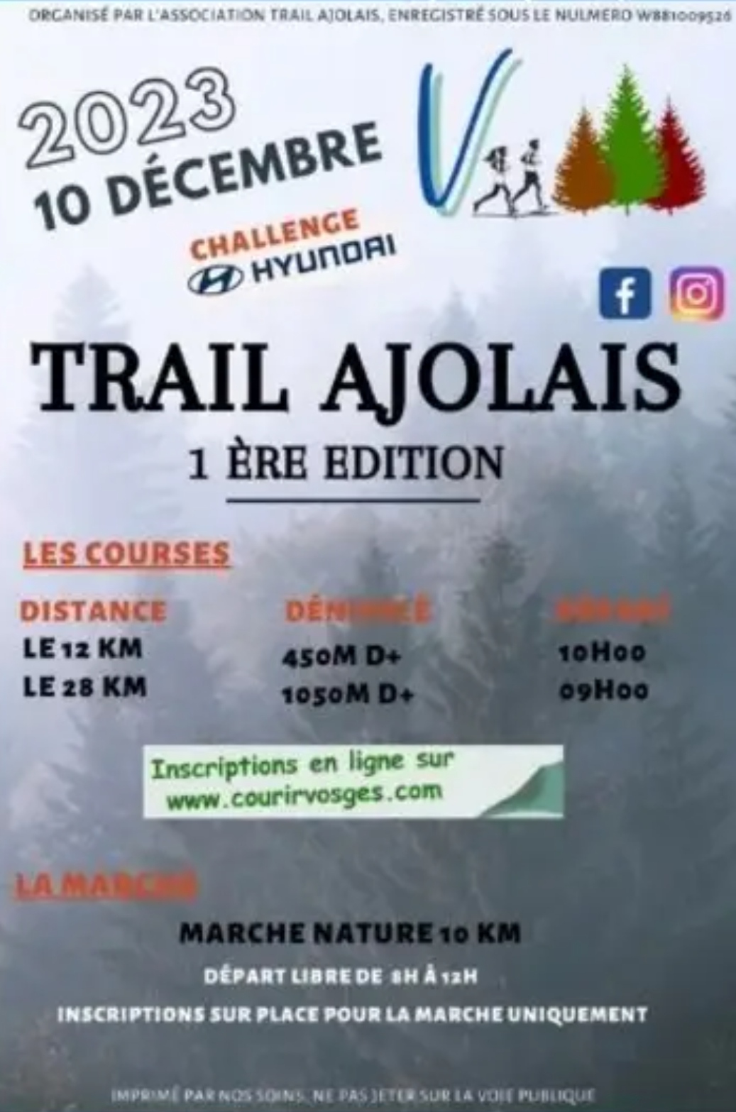 Trail Ajolais : Environ 300 personnes attendues ce dimanche pour la première édition 2• 100% Vosges 100% Vosges