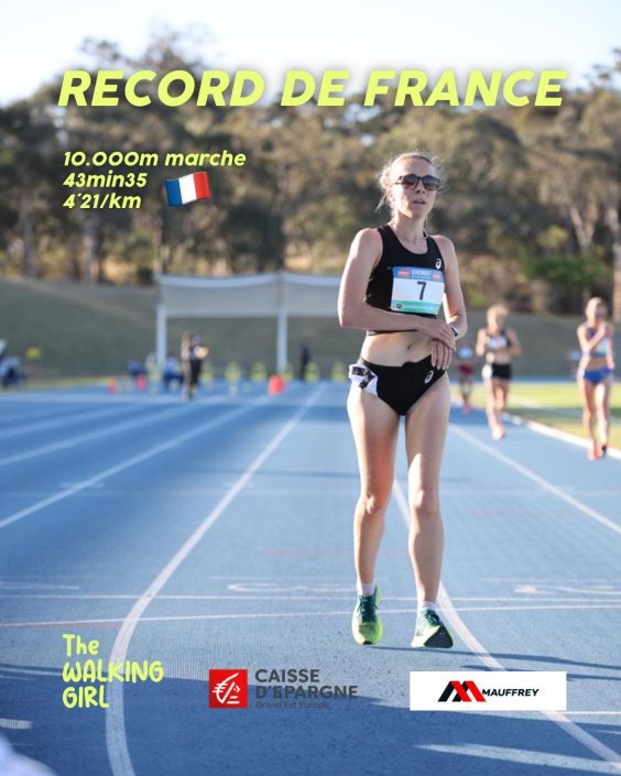 Nouveau record de France pour la marcheuse vosgienne Clémence Beretta sur 10 000m ! 2• 100% Vosges 100% Vosges