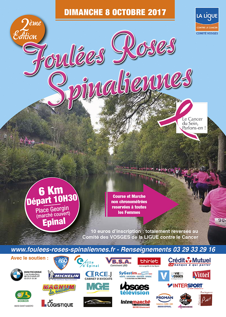 Nouveau succès pour les Foulées Roses Spinaliennes 3• 100% Vosges 100% Vosges