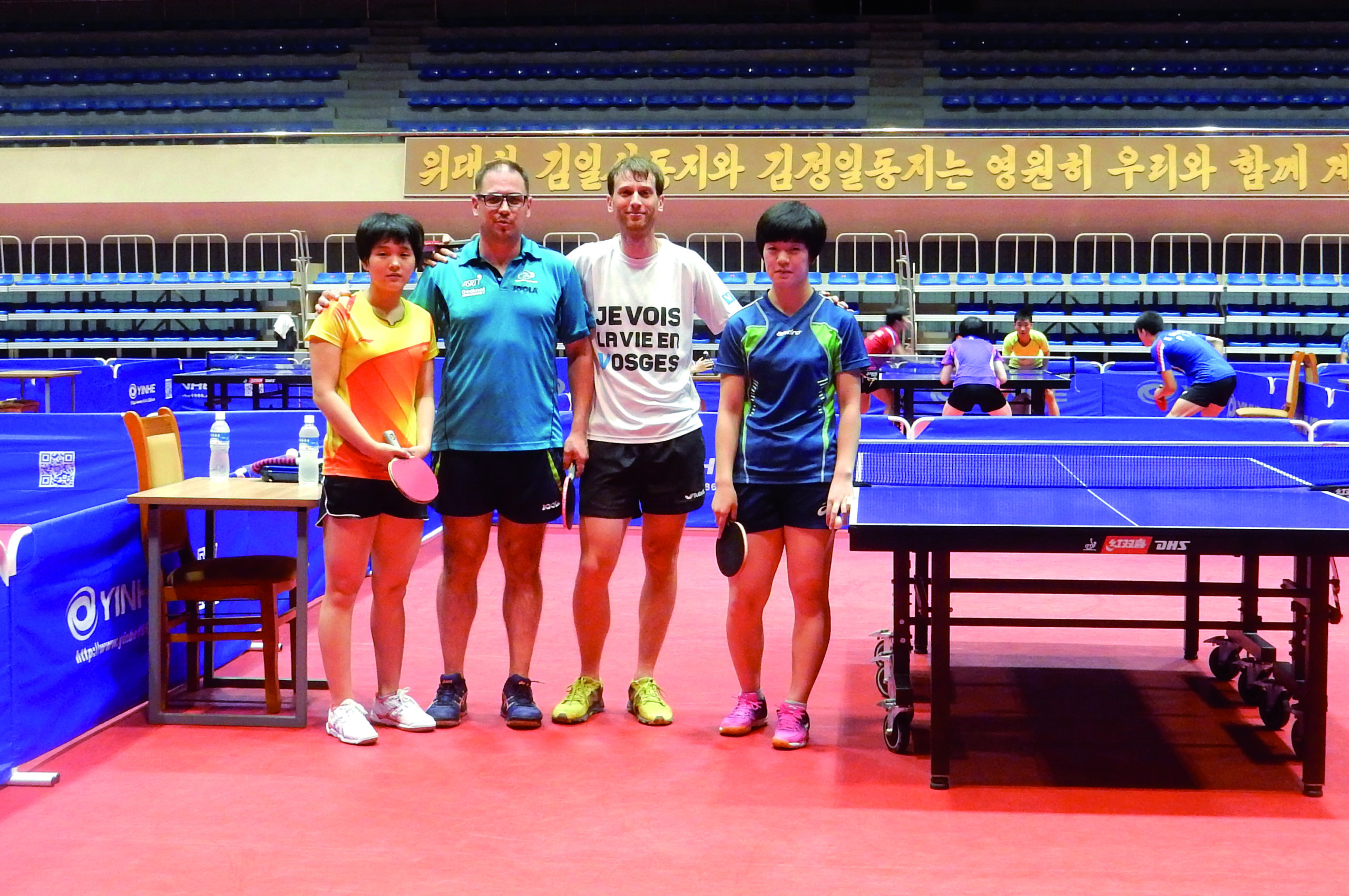 Dans le temple du tennis de table nord-coréen, rue Chongchun